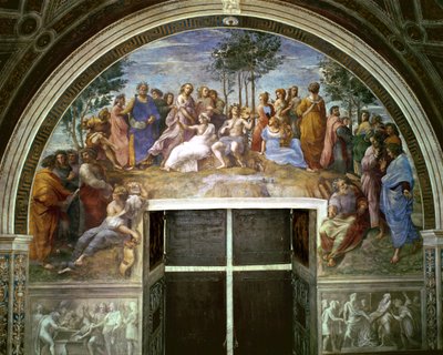 Parnassus, from the Stanza della Segnatura, 1510-11 by Raffaello Sanzio Raphael